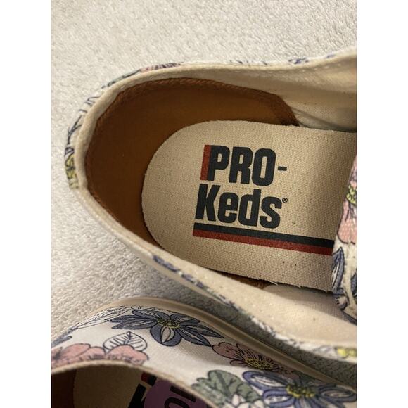 Keds Super Recycled Cream Floral Print Sneakers PK65594 Men’s size 10.5 - Picture 2 of 4